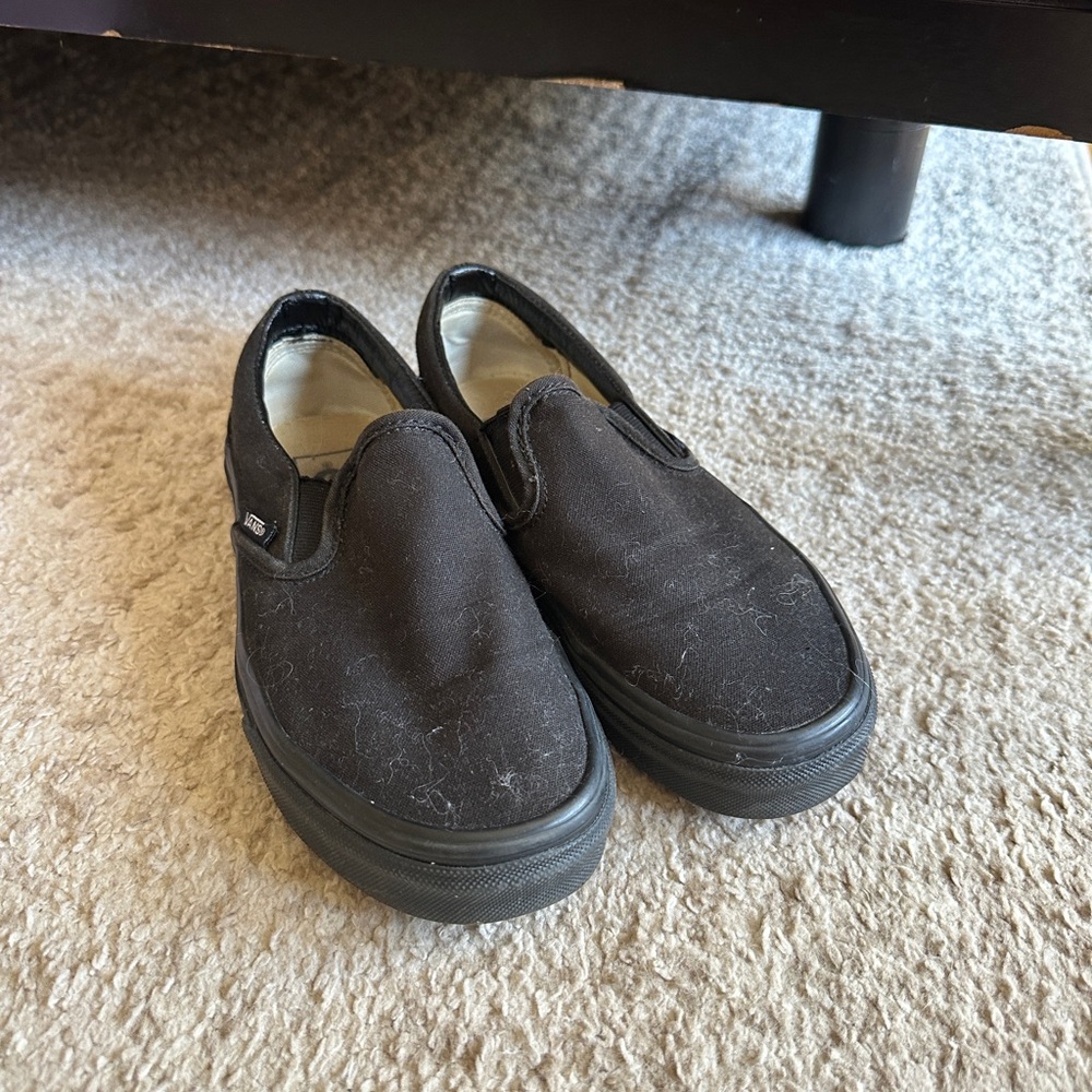 Vans Black Slip-On Sneakers